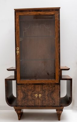 Italian Art Deco Walnut Bar Showcase, 1925-FER-1089976