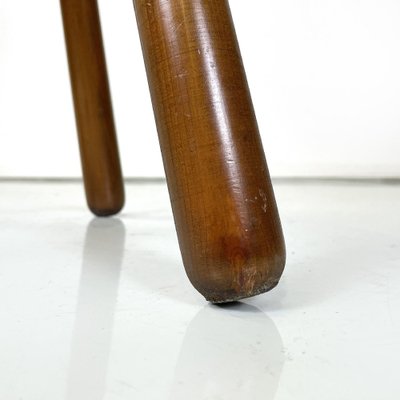 Italian Art Deco Wooden Chair with Rounded Profiles, 1940s-GDD-1757581