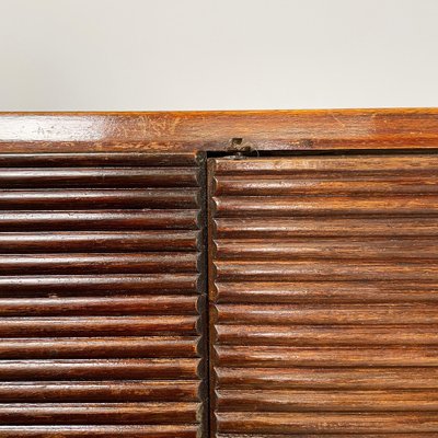 Italian Art Deco Wooden Sideboard with Four Doors attributed to Gio Ponti, 1940s-GDD-1819716