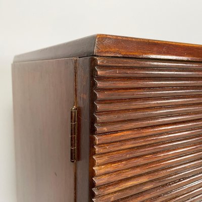 Italian Art Deco Wooden Sideboard with Four Doors attributed to Gio Ponti, 1940s-GDD-1819716