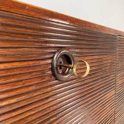 Italian Art Deco Wooden Sideboard with Four Doors attributed to Gio Ponti, 1940s-GDD-1819716