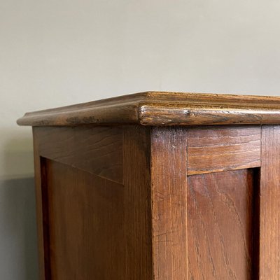 Italian Art Deco Wooden Sideboard with Shutter Opening, 1920s-GDD-1792741