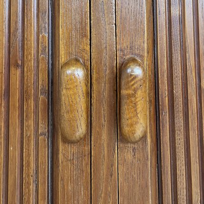 Italian Art Deco Wooden Sideboard with Shutter Opening, 1920s-GDD-1792741