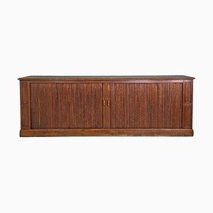 Italian Art Deco Wooden Sideboard with Shutter Opening, 1920s-GDD-1792741