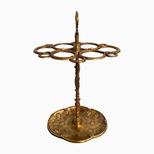 Italian Art Nouveau Brass Umbrella Stand, 1930s-MTX-1259671