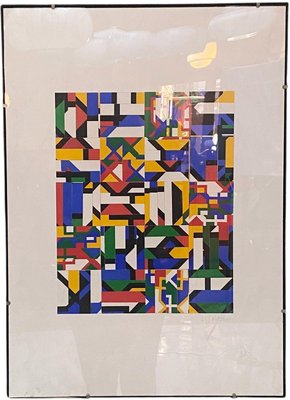 Italian Artist, Abstract Composition, 1980s, Collage Painting, Framed-GDD-1354969