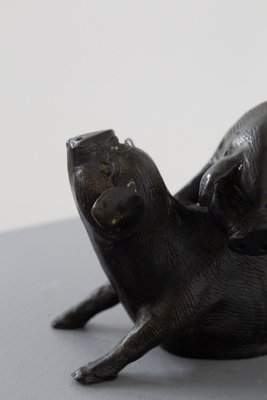 Italian Artist, Two Pigs, Bronze, 20th Century-RCE-1700474