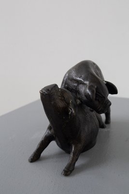 Italian Artist, Two Pigs, Bronze, 20th Century-RCE-1700474