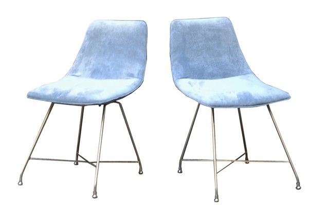 Italian Aster Chairs by Augusto Bozzi for Fratelli Saporiti, 1960s, Set of 2-YUW-2015486