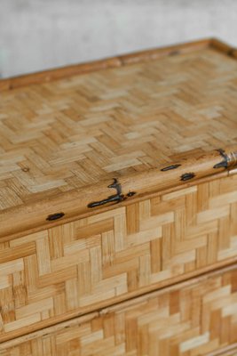 Italian Bamboo and Pressed Bamboo Chest of Drawers, 1980-MNF-1728806