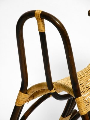 Italian Bamboo and Rattan Rocking Horse Attributed to Franco Albini, 1960s-RR-859597