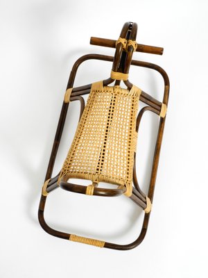 Italian Bamboo and Rattan Rocking Horse Attributed to Franco Albini, 1960s-RR-859597