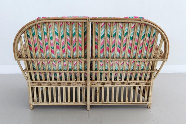 Italian Bamboo and Rattan Sofa-VNE-966152