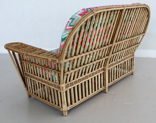 Italian Bamboo and Rattan Sofa-VNE-966152