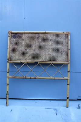 Italian Bamboo Bed Headboard, 1960s-EH-893825