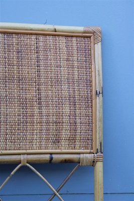 Italian Bamboo Bed Headboard, 1960s-EH-893824