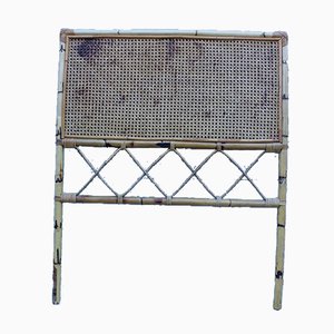 Italian Bamboo Bed Headboard, 1960s-EH-893825