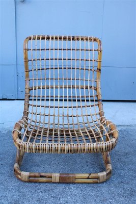 Italian Bamboo BP9 Armchair by Tito Agnoli, 1950s-EH-1180598