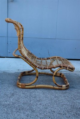 Italian Bamboo BP9 Armchair by Tito Agnoli, 1950s-EH-1180598