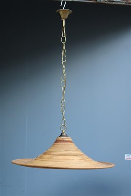 Italian Bamboo Chandelier, 1950s-EH-1091824