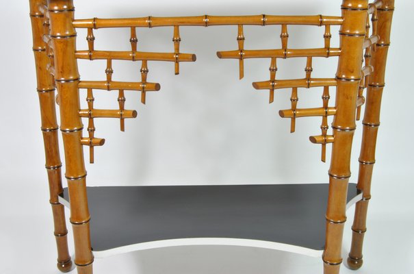 Italian Bamboo Console by Sandro Petti for Metalarte, 1973-WFB-1071082