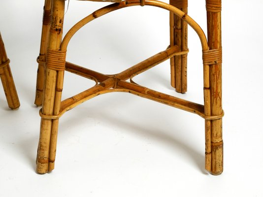 Italian Bamboo Dining Chairs, 1960s, Set of 2-RR-1440980