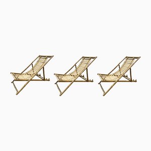 Italian Bamboo Lounge Chair, 1980s-FUE-1094467