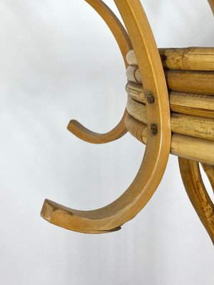 Italian Bamboo Rattan Coat Rack Umbrella Stand, 1960s-LYQ-1171563