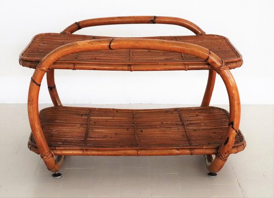 Italian Bamboo Shelf, 1970s-VNE-966059