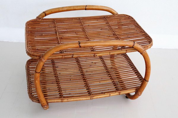 Italian Bamboo Shelf, 1970s-VNE-966059