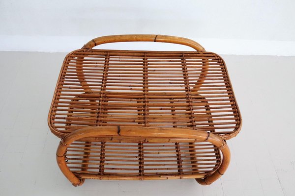 Italian Bamboo Shelf, 1970s-VNE-966059