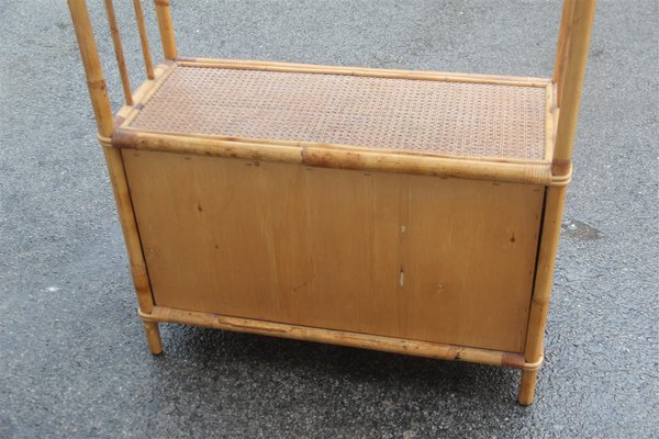 Italian Bamboo Sideboard, 1950s-EH-555055