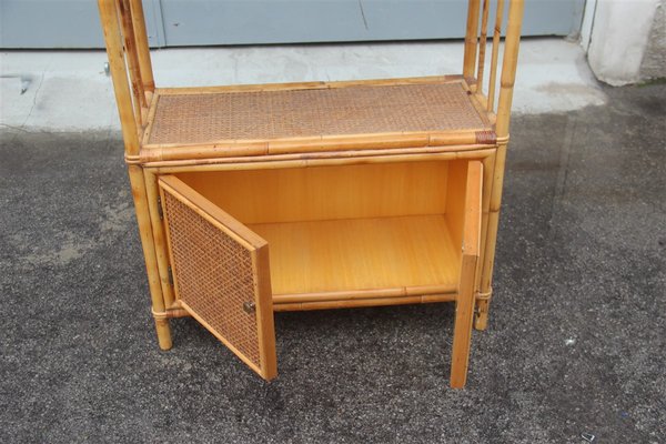 Italian Bamboo Sideboard, 1950s-EH-555055