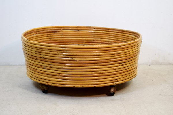 Italian Bamboo Vase, 1960s-AOL-550716