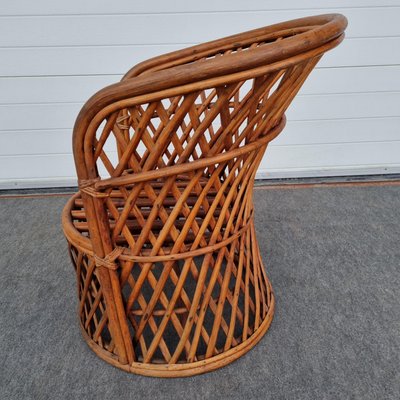 Italian Barn Bamboo Chair, 1950s-GSF-1150646