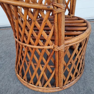 Italian Barn Bamboo Chair, 1950s-GSF-1150646