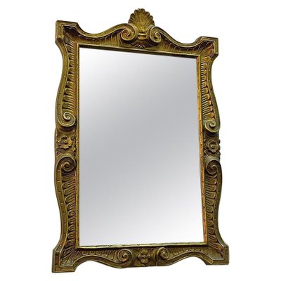 Italian Baroque Golden Frame Mirror, 1950s-GDD-1226009