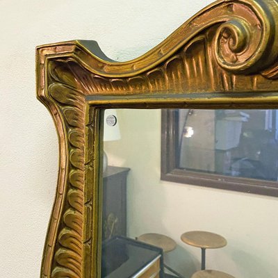 Italian Baroque Golden Frame Mirror, 1950s-GDD-1226009