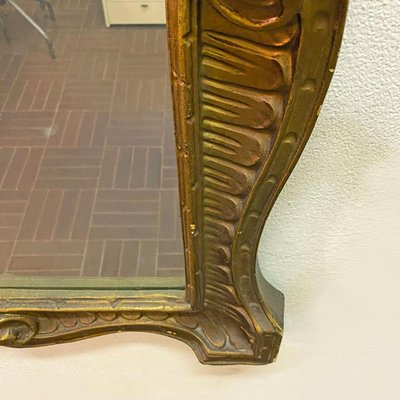 Italian Baroque Golden Frame Mirror, 1950s-GDD-1226009