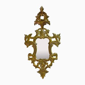 Italian Baroque Mercury Glass Mirror with Gilded Wood Frame, 1700s-GDD-1135895