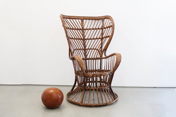 Italian Basket Chair by Gio Ponti & Lio Carminati, 1950s-FJP-2033417