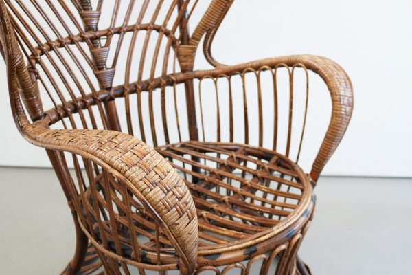 Italian Basket Chair by Gio Ponti & Lio Carminati, 1950s-FJP-2033417