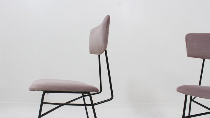 Italian BBPR-Style Dining Chairs, 1950s, Set of 4-ZQ-1289308