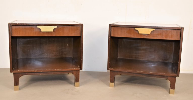 Italian Bedside Tables, 1970s, Set of 2-AOL-1088820