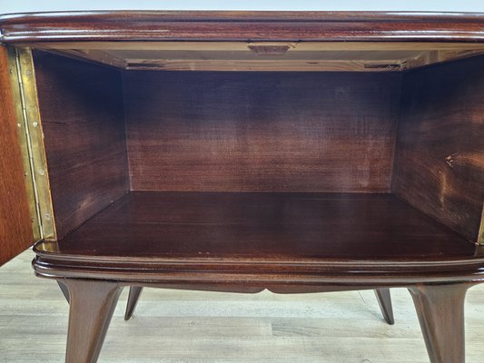 Italian Bedside Tables in Mahogany, 1950, Set of 2-ZUW-1768754