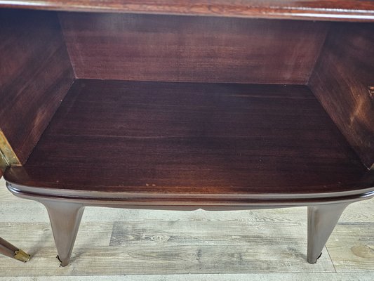 Italian Bedside Tables in Mahogany, 1950, Set of 2-ZUW-1768754