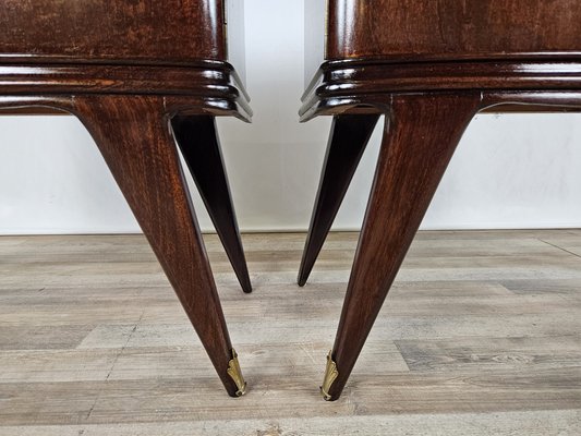 Italian Bedside Tables in Mahogany, 1950, Set of 2-ZUW-1768754