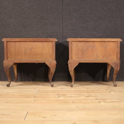 Italian Bedside Tables in Wood, 1950s, Set of 2-RP-2036726