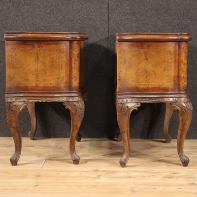 Italian Bedside Tables in Wood, 1950s, Set of 2-RP-2036726