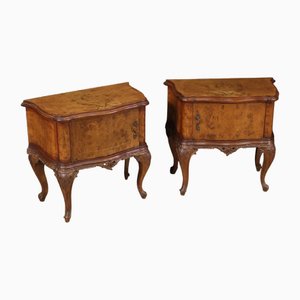 Italian Bedside Tables in Wood, 1950s, Set of 2-RP-2036726